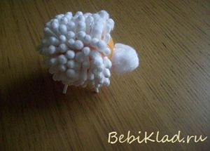 Поделки из ватных палочек, мастер-классы.