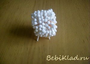 Поделки из ватных палочек, мастер-классы.