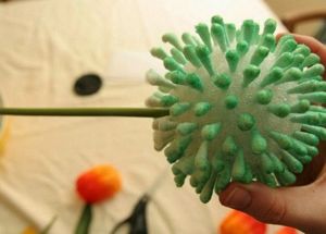 Поделки из ватных палочек, мастер-классы.