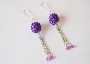 Серьги из бусин