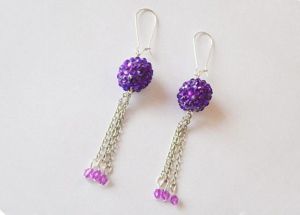 Серьги из бусин