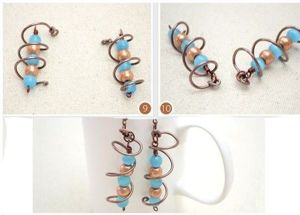 Серьги из бусин