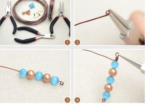 Серьги из бусин