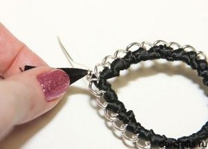Серьги из цепочек, мастер-классы