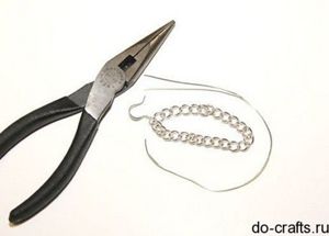 Серьги из цепочек, мастер-классы