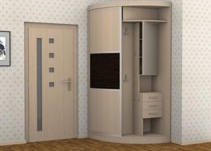 Угловой шкаф-купе в прихожую