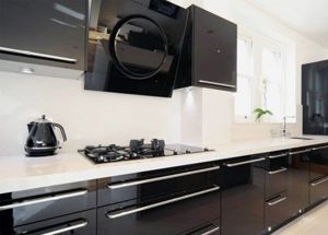Вытяжка в интерьере кухни
