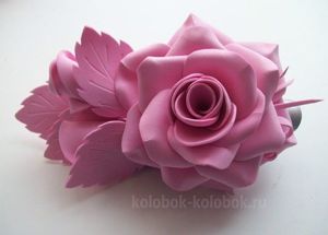 Заколки из фоамирана