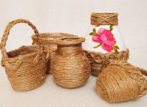 Поделки из бечевки, идеи.