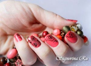 Цветы на ногтях, мастер-классы.
