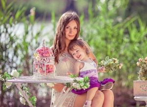 Фотосессия мама с дочкой