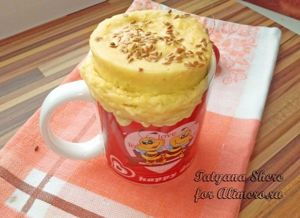 Банановый кекс в кружке
