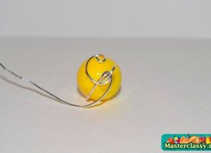 Серьги из проволоки и бусин, мастер-классы.