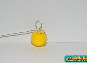 Серьги из проволоки и бусин, мастер-классы.