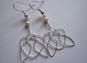 Серьги из проволоки, идеи.