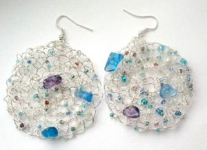 Серьги из проволоки, идеи.