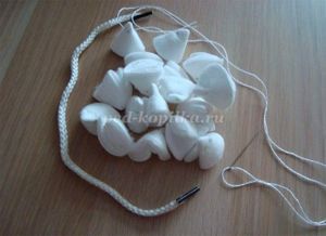 Поделки из ватных дисков, мастер-классы.
