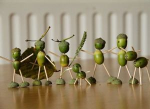 Поделки из желудей, идеи.