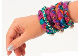 Украшения из ткани, идеи.