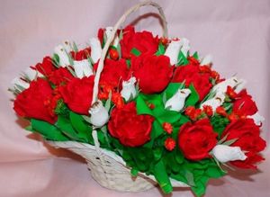 Корзины из конфет