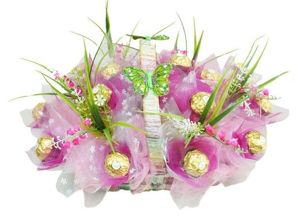 Корзины из конфет