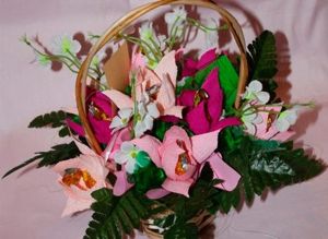 Корзины из конфет