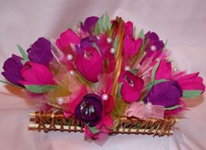 Корзины из конфет