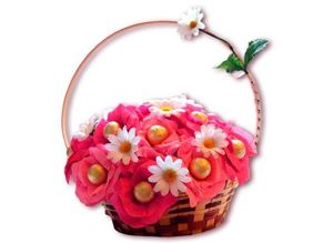 Корзины из конфет