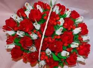Корзины из конфет