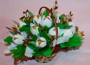 Корзины из конфет