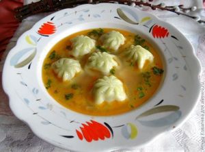 Суп с хинкали