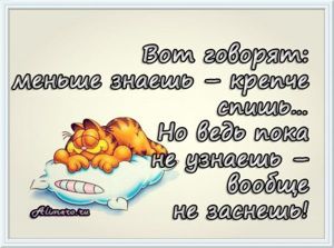Забавные высказывания о сне