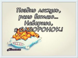 Забавные высказывания о сне