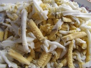 салат с печенью трески