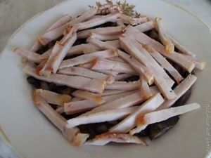 салат с куриным филе