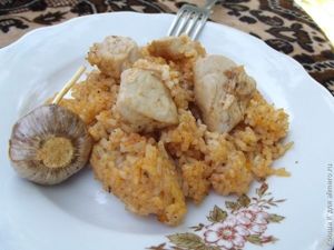 плов с курицей в мультиварке