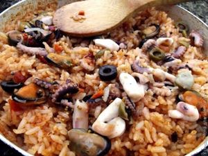 паэлья с морепродуктами рецепт