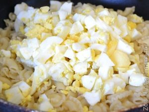 макароны с яйцом