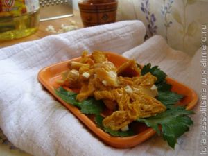 лисисчки с чесноком