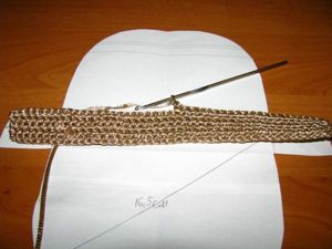 вязанная косметичка
