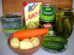 Салат с грибами