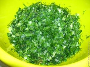 Салат с грибами