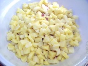 Пирог с мясом и картошкой