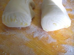 Самса с пресным и слоёным тестом