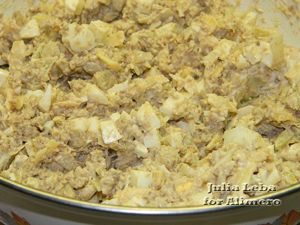Мясной салат Новогодние игрушки