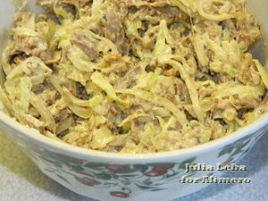 мясной салат рецепт