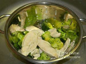 Маффины с курицей и овощами