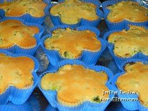 Маффины с курицей и овощами