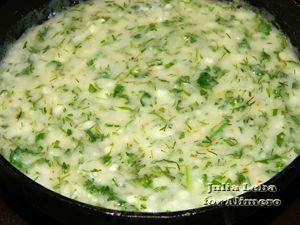 Цветная капуста с чесночным соусом
