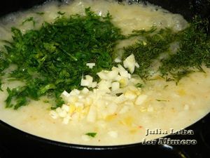 Цветная капуста с чесночным соусом